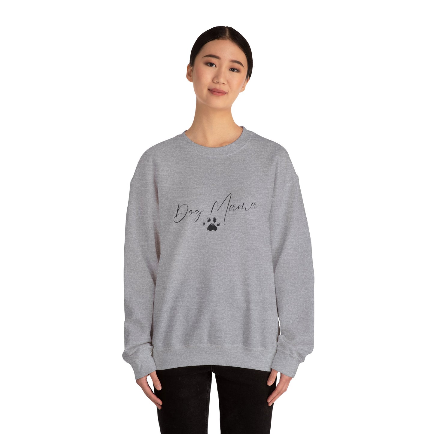 Paw Print Dog Mama Unisex Heavy Blend™ Crewneck Sweatshirt