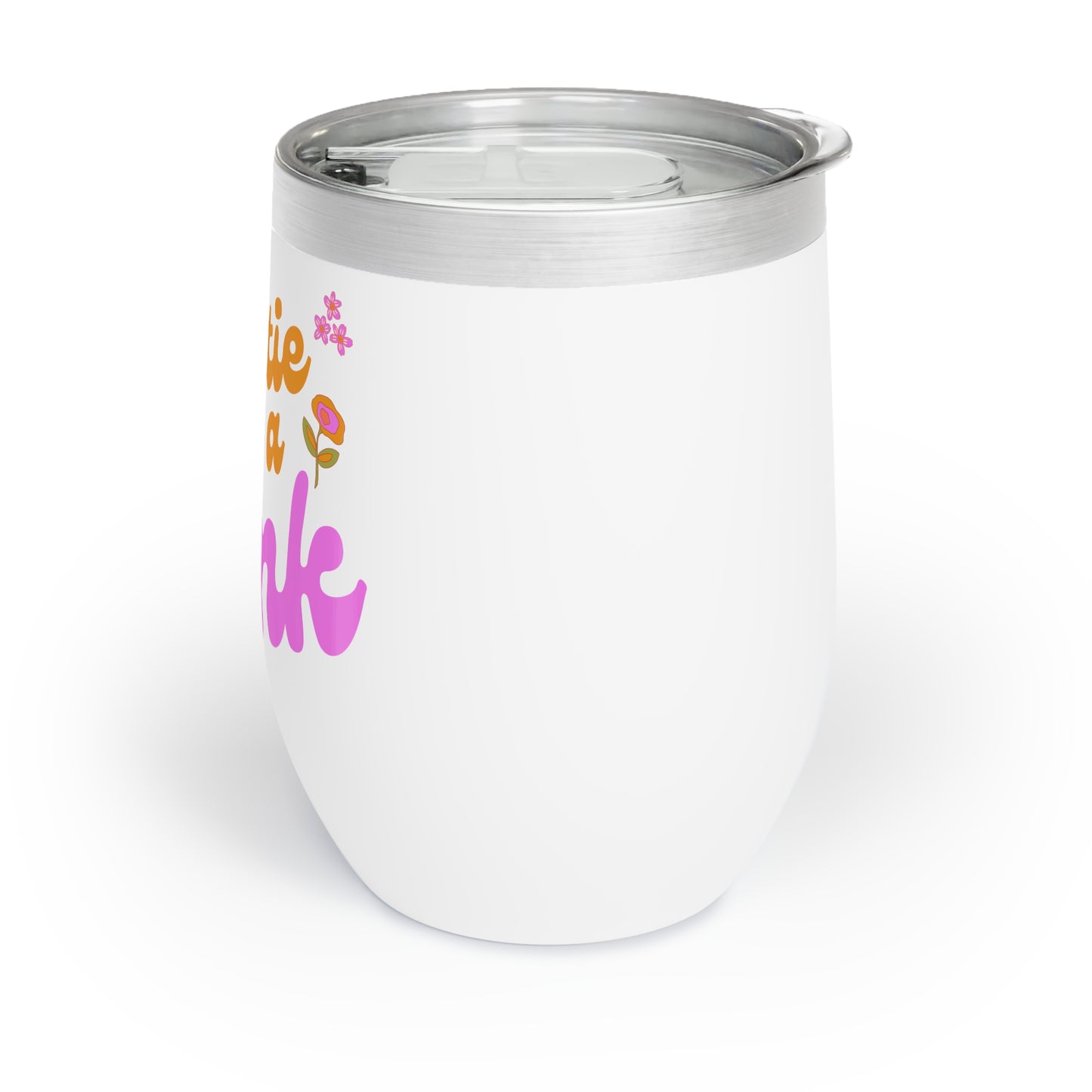 Flower Power Auntie Needs a Drink Chill Wine Tumbler