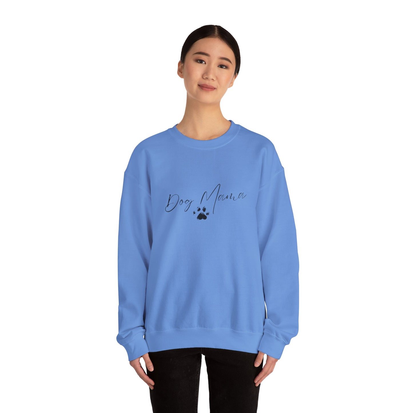 Paw Print Dog Mama Unisex Heavy Blend™ Crewneck Sweatshirt